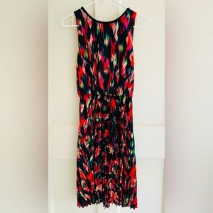 Calvin Klein Women’s Dress Pleated Abstract Print Size 6